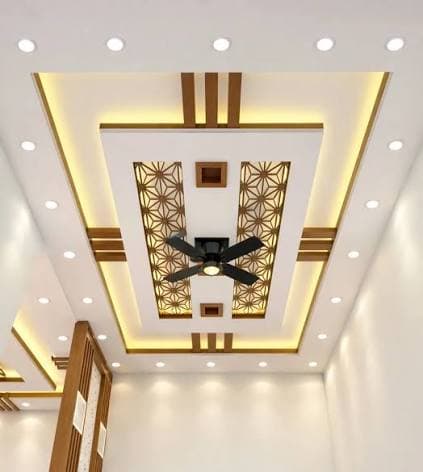 False ceiling and reception design completed for a client